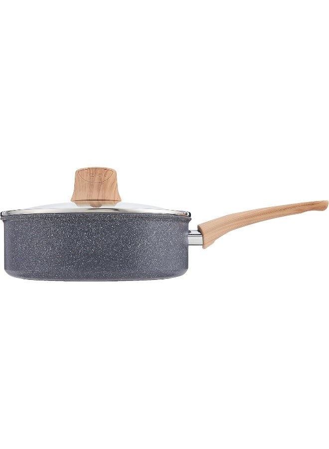 Tefal - Saute Pan | Natural Force 24 Cm Saute Pan | Easy Cleaning | Mineralia+ Non-Stick Coating | Natural Minerals | Thermo-Signal | Healthy Cooking | Made In France | 2 Years Warranty Natural Force 24cm - Image 1