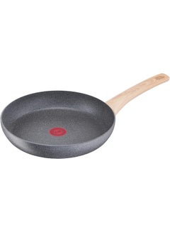 TEFAL Frying Pan | Natural Force 32 cm Frypan |Easy cleaning | Mineralia+ non-stick coating | Natural minerals | Thermo-signal | Healthy cooking | Safe | Made in France | 2 Years Warranty | G2660883 Grey - Stone 32 cmcm