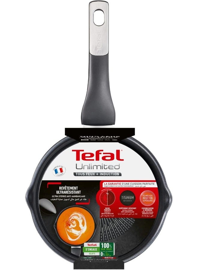 Tefal - Saucepan | Unlimited Saucepan 18 Cm | Scratch Resistance | 100% Safe Non Stick Coating | Thermo Signal™ | Perfect Searing | Made In France | Induction | 2 Years Warranty Unlimited 18cm - Image 1