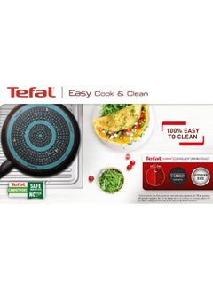 Tefal Wok Pan 28 Cm | Easy Clean | Aluminium | Non Stick Coating | Thermo Signal Heat Indicator | Diffusion Base | Healthy Safe Cookware | Made In France | Red | 2 Years Warranty | B5721953 Red 28cm  - Image 5