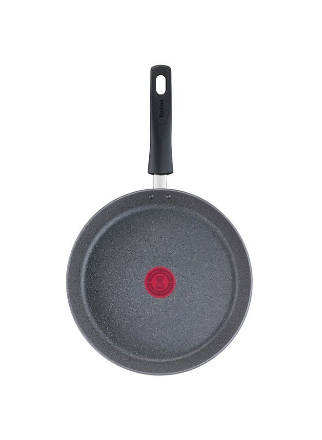 Tefal TEFAL Pancake Pan | Natural Force 25 cm Pancake Pan | Easy cleaning | Mineralia+ non-stick coating | Natural minerals | Thermo-signal | Healthy cooking | Made in France | 2 Years Warranty | G2663832 Grey - Stone 25cm - Image 1