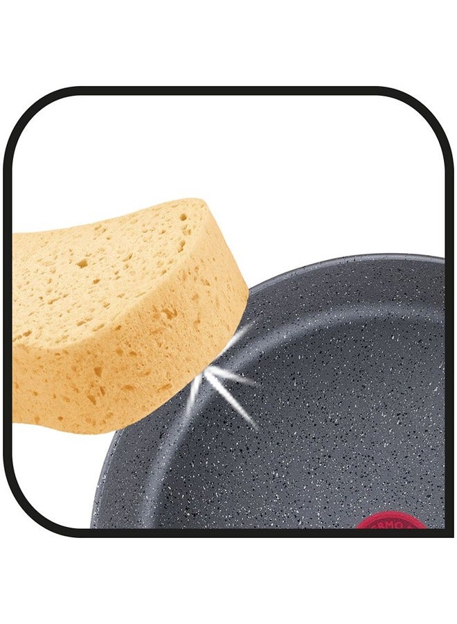 Tefal TEFAL Pancake Pan | Natural Force 25 cm Pancake Pan | Easy cleaning | Mineralia+ non-stick coating | Natural minerals | Thermo-signal | Healthy cooking | Made in France | 2 Years Warranty | G2663832 Grey - Stone 25cm - Image 5