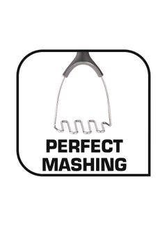 Tefal TEFAL Comfort Potato Masher| Kitcken Tool | High-Heat Resistance | Scratch-Free for Cookware | Dishwasher-Safe | Ergonomic Design | Black | Stainless Steel | K1291214 Black  - Image 4