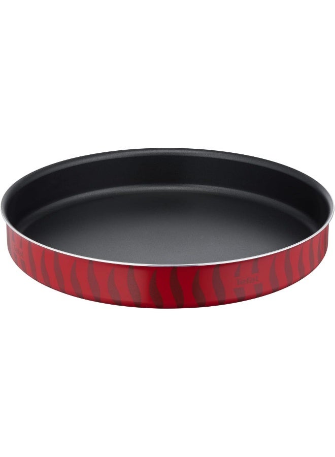Tefal - Kebbe Dishes | Les Specialistes 2-Piece Set 34/38 Cm | Non-Stick Coating | Aluminum | Heat Diffusion | Easy Cleaning | Red Bugatti | Made In France | 2 Years Warranty Red Bugatti 34/38cm - Image 1