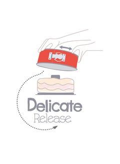 Tefal TEFAL Baking Mold | Delibake Savarin Mould with Hinge 27cm | Red | High-Quality Carbon Steel Bakeware | Easy to Clean | 2 Years Warranty | J1642814 Red 27cm  - Image 2