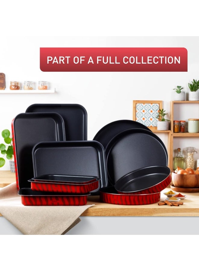 Tefal - Oven Dish | Les Specialistes 22X29Cm | Non-Stick Coating | Aluminum | Heat Diffusion | Easy Cleaning | Red Bugatti | Made In France | 2 Years Warranty Red 22x29cm - Image 1