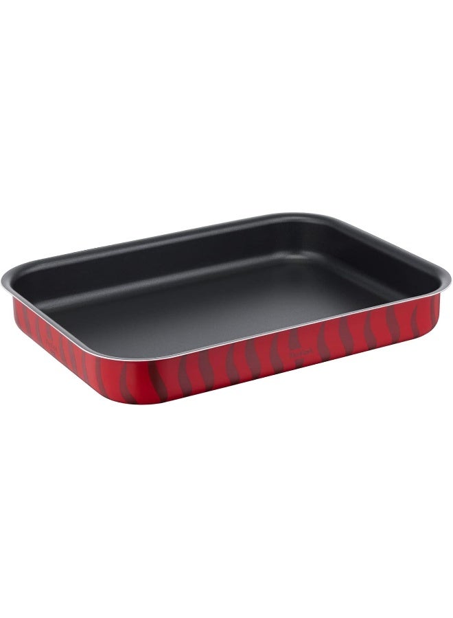 Tefal - Oven Dish | Les Specialistes 22X29Cm | Non-Stick Coating | Aluminum | Heat Diffusion | Easy Cleaning | Red Bugatti | Made In France | 2 Years Warranty Red 22x29cm - Image 1