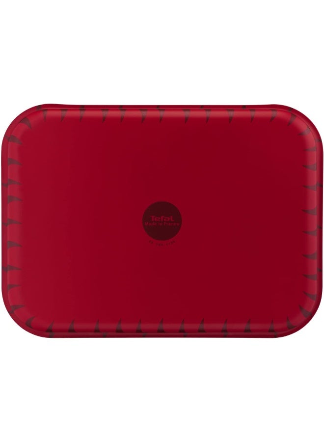 Tefal - Oven Dish | Les Specialistes 22X29Cm | Non-Stick Coating | Aluminum | Heat Diffusion | Easy Cleaning | Red Bugatti | Made In France | 2 Years Warranty Red 22x29cm - Image 1
