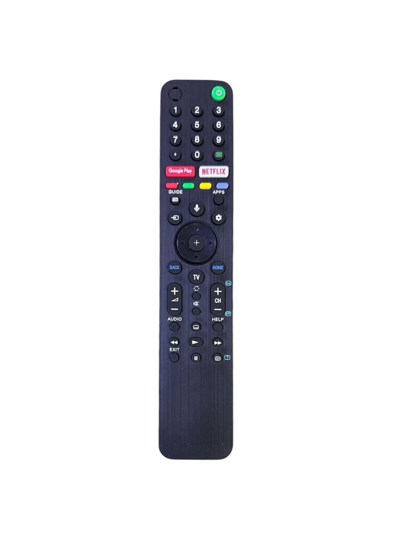 HCE Replacement Remote Control for Sony HD 4K Smart TV RMF-TX500U RMF-TX520E/TX520P/TX520B/TX520T Black - Image 1