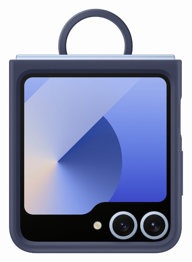 Samsung Samsung Galaxy Z Flip6 Silicone Case With Ring DARK BLUE  - Image 1