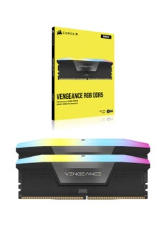 VENGEANCE 64GB (2 x 32GB) RGB DDR5 288-Pin 2 Channel Desktop Memory Kit, 5200 MHz Tested Speed, 1.25V, 40-40-40-77 Latency, Intel XMP 3.0 Chipset, Overclock PMIC, Black | CMH64GX5M2B5200C40 - pnsku/N70087768V/45/_/1722007894/08b04183-3c77-4f4d-a8f7-4ab45cec679a