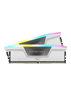 Vengeance RGB 32GB (2 x 16GB) DDR5 Desktop Memory Kit, 5600 MHz Memory Speed, 40-40-40-77 CAS Latency, Intel XMP 3.0 Chipset, 1.25 Voltage, 288 Pin, White | CMH32GX5M2B5600C40W