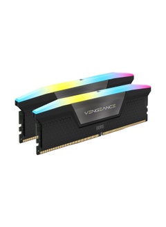 كورسير مجموعة ذاكرة VENGEANCE RGB 32GB (2x16GB) DDR5 DRAM 6200MT/s CL36 — أسود | CMH32GX5M2B6200C36  - Image 1