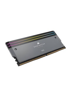 كورسير مجموعة ذاكرة سطح المكتب Dominator Titanium 32GB (2x16GB) DDR5 RGB، سرعة ذاكرة 6000 ميجا هرتز، زمن انتقال CL30 CAS، جهد ذاكرة 1.40 فولت، 288 دبوس، XMP / AMD، iCUE Cmpt، رمادي | CMP32GX5M2B6000Z30  - Image 3