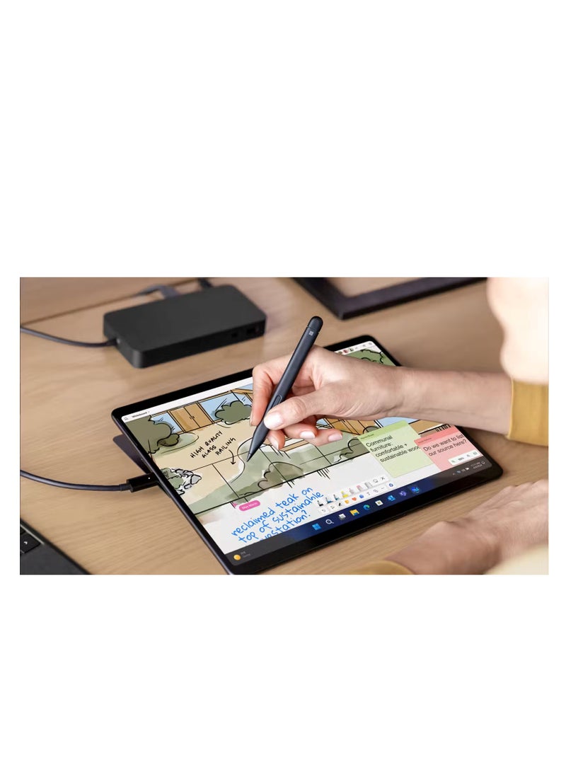مايكروسوفت - جهاز Surface Pro 10 2 في 1 بشاشة مقاس 13 بوصة، ومعالج Core Ultra 5-135U/ذاكرة وصول عشوائي سعة 8 جيجابايت/محرك أقراص SSD سعة 256 جيجابايت/بطاقة رسومات Intel Iris Xe/نظام التشغيل Windows 11 Pro - Image 1