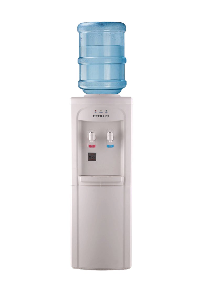 كراون لاين - WD-410 Top Loading Water Dispenser (Hot & Cold), Hot Temp: 90°-95℃, Cold Temp: 6°-10℃, 220W, 50/60Hz WD-410 White - Image 1