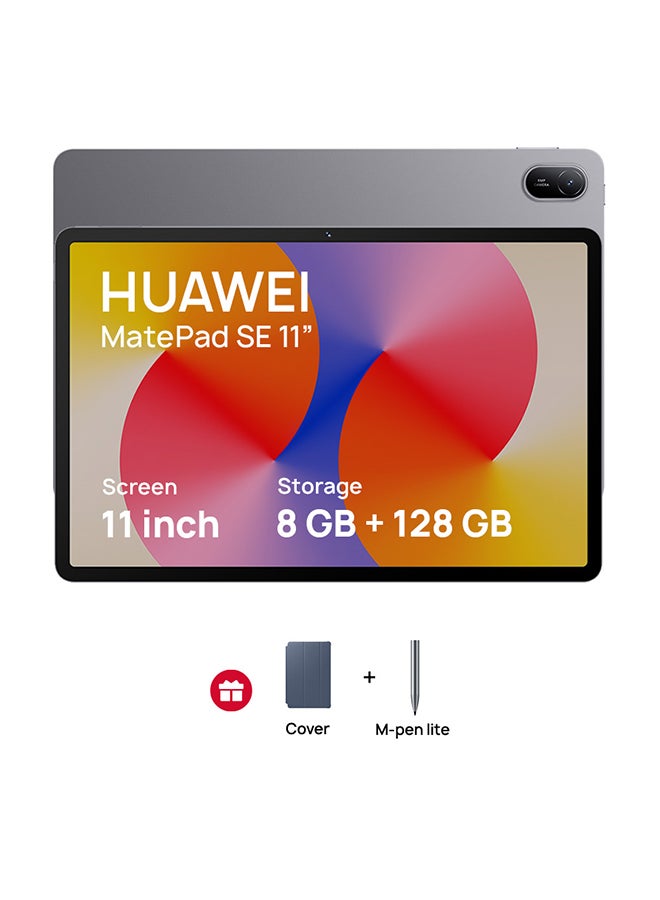 HUAWEI MatePad SE Tablet 11-Inch Nebula Gray 8GB RAM 128GB WiFi M-pencil In-Box + FOC - Middle East Version  - Image 1