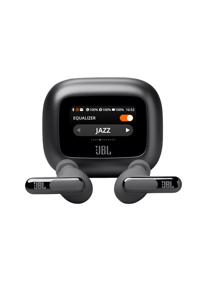 JBL - Live Beam 3 True Wireless Noise Cancelling Closed-Stick Earbuds Black - Image 1