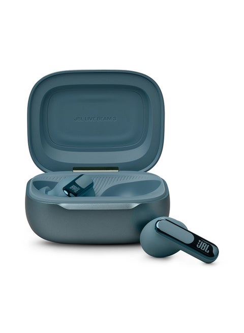Live Beam 3 True Wireless Noise Cancelling Closed-Stick Earbuds Blue