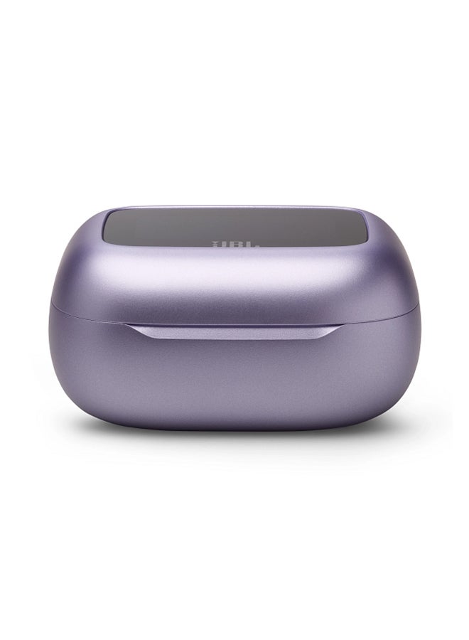 JBL - Live Beam 3 True Wireless Noise Cancelling Closed-Stick Earbuds Purple - Image 1