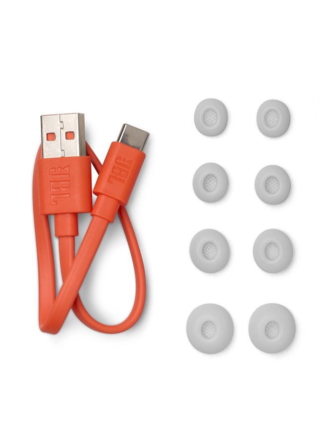 JBL - Live Beam 3 True Wireless Noise Cancelling Closed-Stick Earbuds Silver - Image 1