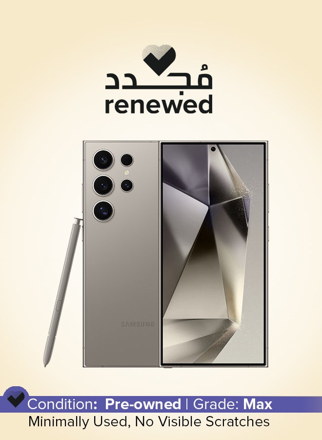 سامسونج Renewed - Galaxy S24 Ultra Dual SIM Titanium Gray 12GB RAM 512GB 5G - International Version - Image 1