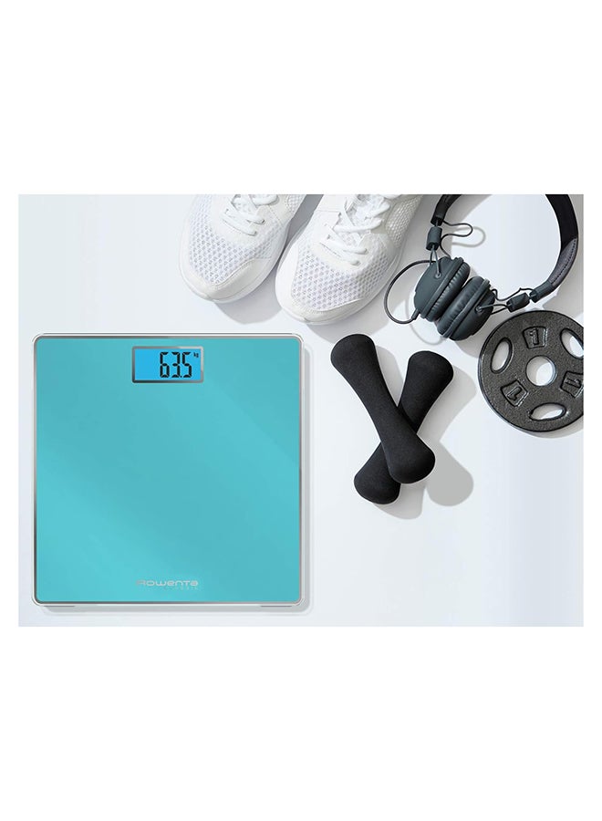تيفال ميزان حمام رقمي كلاسيكي بحد أقصى 160 كجم زجاج مقسى أزرق - Image 5