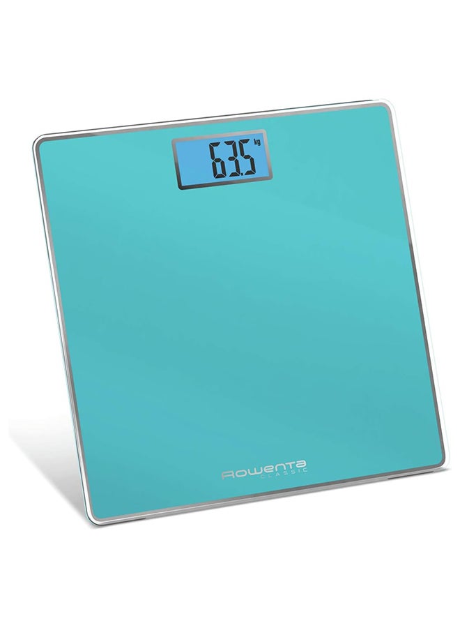 تيفال ميزان حمام رقمي كلاسيكي بحد أقصى 160 كجم زجاج مقسى أزرق - Image 2
