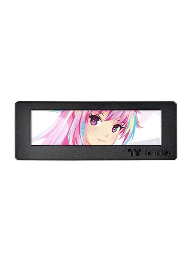 Thermaltake - 3.9 LCD" Screen Kit, 128 x 480 (RGB) Resolution, Micro USB to USB (9PIN) Connector, Fully Customizable with TT RGB Plus 2.0, Black | AC-073-OO1NAN-A1 Black - Image 1