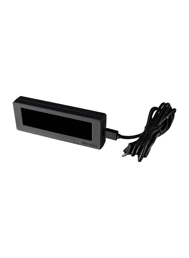 Thermaltake - 3.9 LCD" Screen Kit, 128 x 480 (RGB) Resolution, Micro USB to USB (9PIN) Connector, Fully Customizable with TT RGB Plus 2.0, Black | AC-073-OO1NAN-A1 Black - Image 1