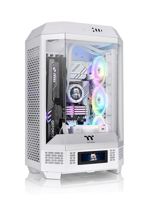 علبة Tower 300 Micro-ATX، مروحتان CT مقاس 140 مم متضمنتان تدعمان مبردًا يصل إلى 420 مم ومجموعة حامل هيكل اختيارية تسمح بالعرض الأفقي | CA-1Y4-00S6WN-00