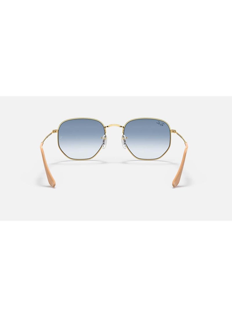 راي بان نظارة شمسية للجنسين على شكل سداسي - RB3548N 001/3F 54 - مقاس العدسة: 54 مم - ذهبي - Image 4