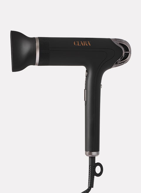Powerful Blow Hairdryer With A Power Of Up To 2,000W Black