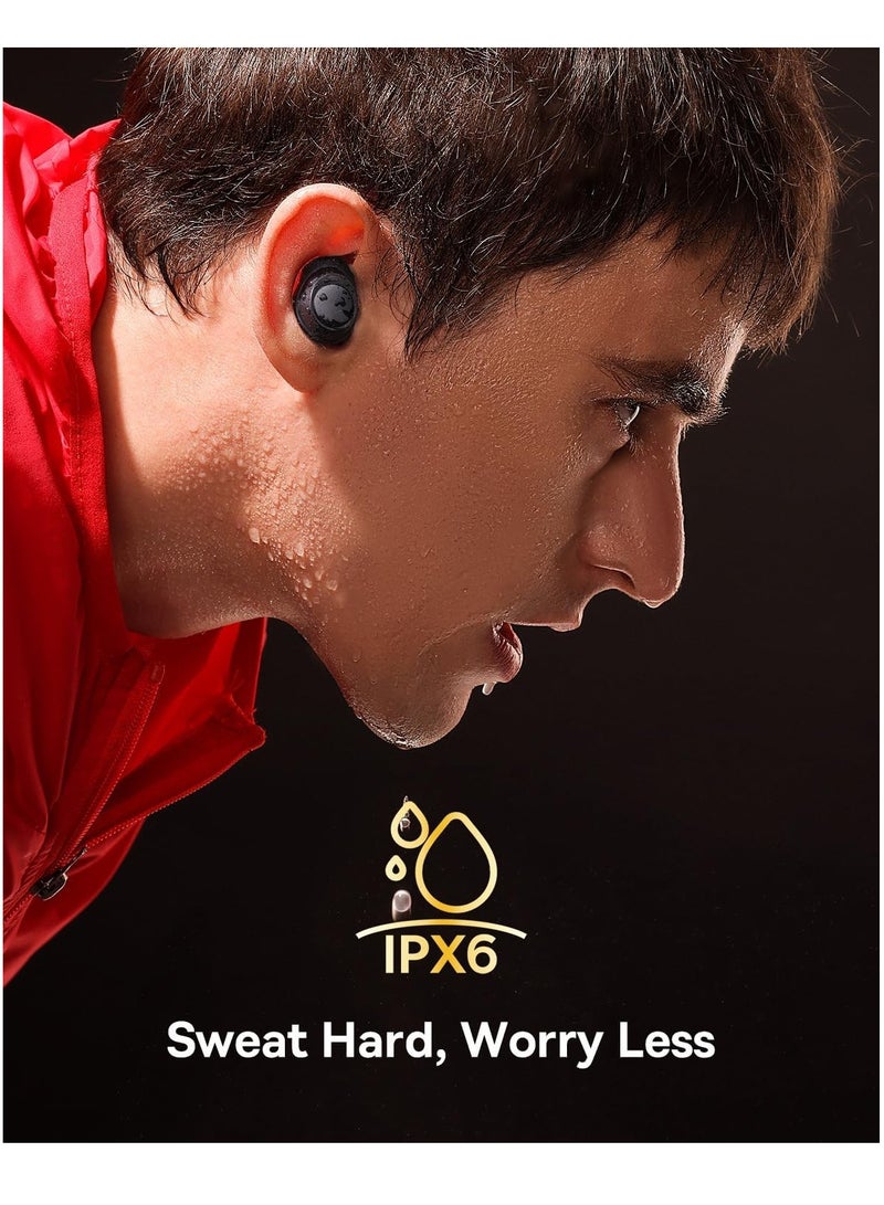 Baseus Active Noise Cancelling Wireless Earbuds, Bowie MA10 Reduce Noise by Up To 95%, 140H Battery Life, IPX6 Waterproof, Deeper Bass, 4 ENC Mics, Comfortable Fit, Bluetooth 5.3 Ear Buds Black  - Image 4
