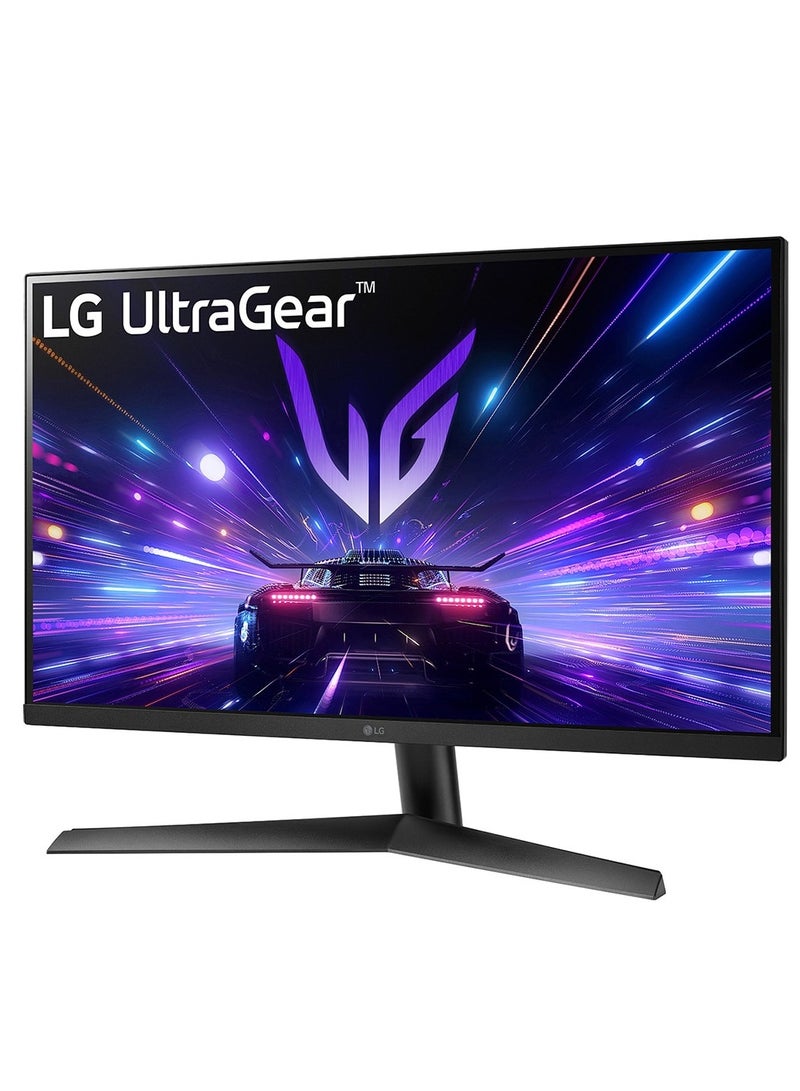 LG - 27" Inch UltraGear™ Gaming Monitor (1920 x 1080) Full HD with IPS Panel Technology, x2 HDMI with Response Time Upto 1ms (GTG),  Refresh Rate 180Hz, HDR10 & SRGB 99%, NVIDIA® G-SYNC® Compatible AMD FreeSync™ -  27GS60F-B black - Image 1