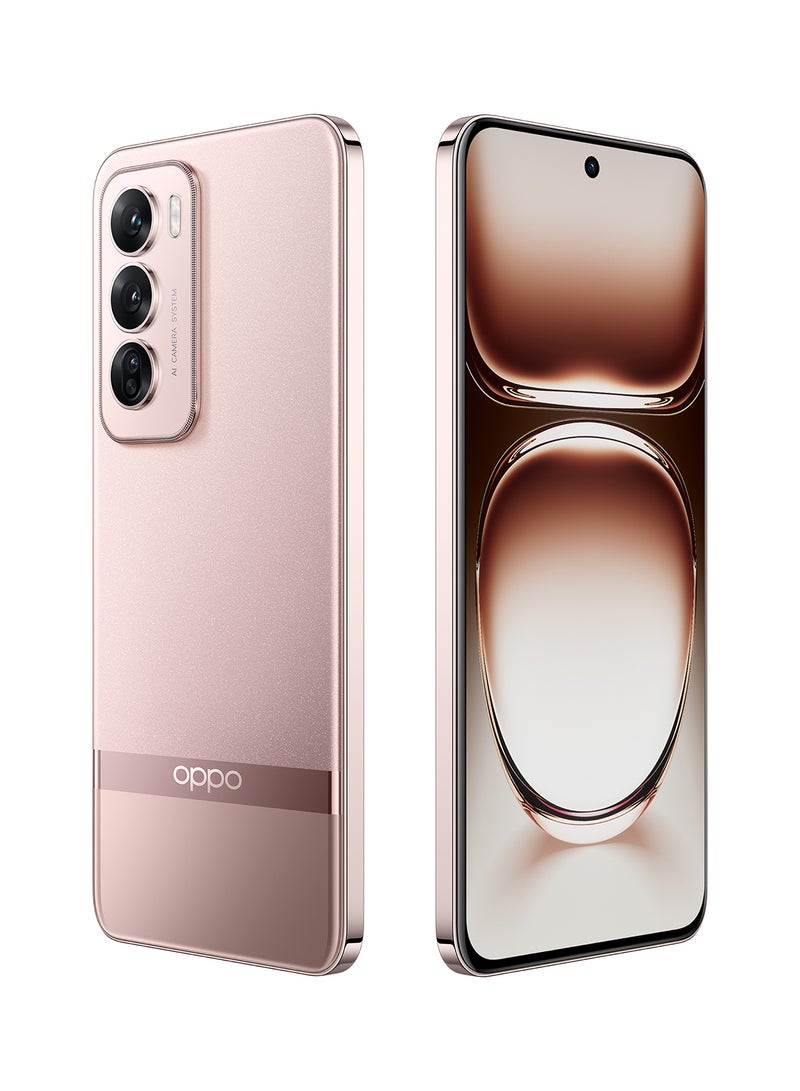 Reno12 Pro Dual SIM Sunset Gold 12GB RAM 512GB 5G Buds2Pro + 6 Month Screen Protection + Watch - Middle East Version