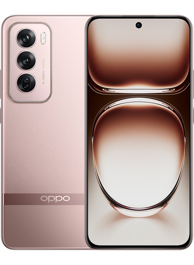 OPPO - Reno12 Pro Dual SIM Sunset Gold 12GB RAM 512GB 5G + Buds - Middle East Version - Image 1