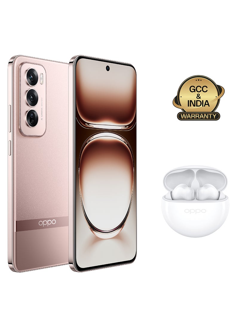OPPO - Reno12 Pro Dual SIM Sunset Gold 12GB RAM 512GB 5G + Buds - Middle East Version - Image 1