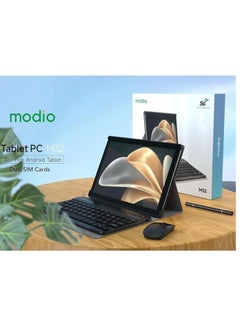 modio M32 10.1 Inch 5g Android Tablet Dual SIM Gold 8GB RAM 512GB - UAE Version With Wireless Keyboard And Tablet Cover/Wireless Mouse  - Image 5