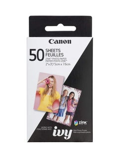 Canon 50 Piece Ivy Zink Paper Sheet 2" X 3"inch Sticky  - Image 2