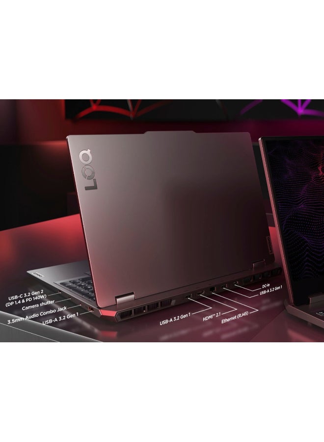 لينوفو - كمبيوتر محمول LOQ بشاشة FHD مقاس 15.6 بوصة وتردد 144 هرتز، ومعالج AMD Ryzen-7 7435HS/ وذاكرة وصول عشوائي سعة 16 جيجابايت/ ومحرك أقراص SSD سعة 512 جيجابايت/ وبطاقة رسومات NVidia GeForce RTX 4060 سعة 8 جيجابايت/نظام التشغيل Windows 11 - Image 1