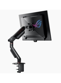ASUS ROG Ergo Monitor Arm AAS01, A monitor mount that features cable management channels, allowing gamers to create a more ergonomic, neater gaming setup | 90LA00Q0-B01170 Black  - Image 4