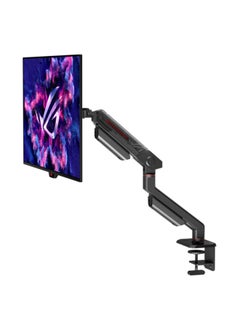ASUS ROG Ergo Monitor Arm AAS01, A monitor mount that features cable management channels, allowing gamers to create a more ergonomic, neater gaming setup | 90LA00Q0-B01170 Black  - Image 3