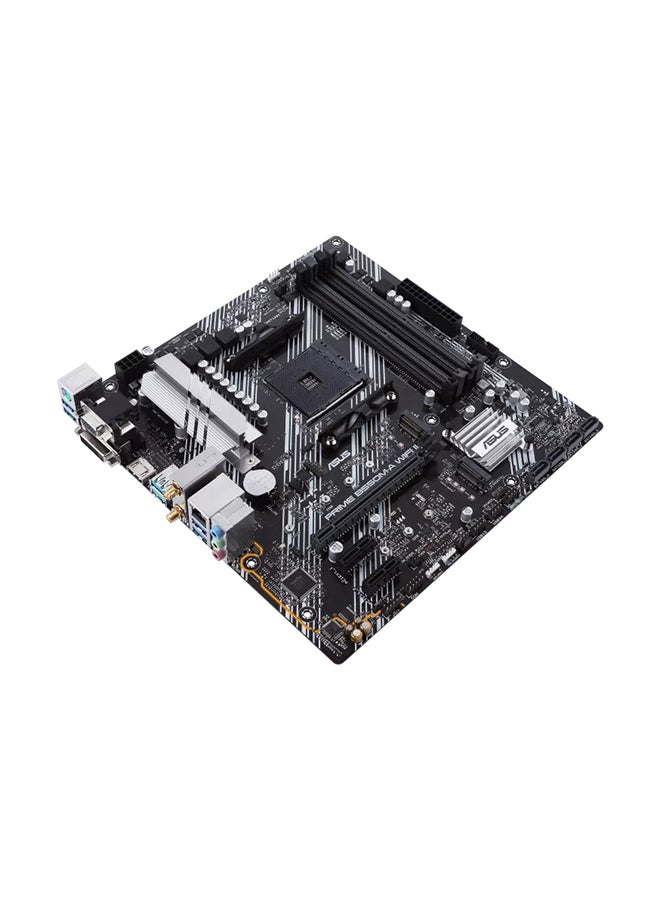ASUS - Prime PRIME B550M-A WIFI II, AMD B550 (Ryzen AM4) micro ATX motherboard with 4*DDR4 DIMM, Dual M.2, PCIe 4.0, Wi-Fi 6, 1 Gb Ethernet, HDMI, DVI-D, D-Sub, SATA 6 Gbps, USB 3.2 Gen 2 Type-A, and Aura Sync RGB lighting | 90MB19X0-M0EAY0 Black - Image 1