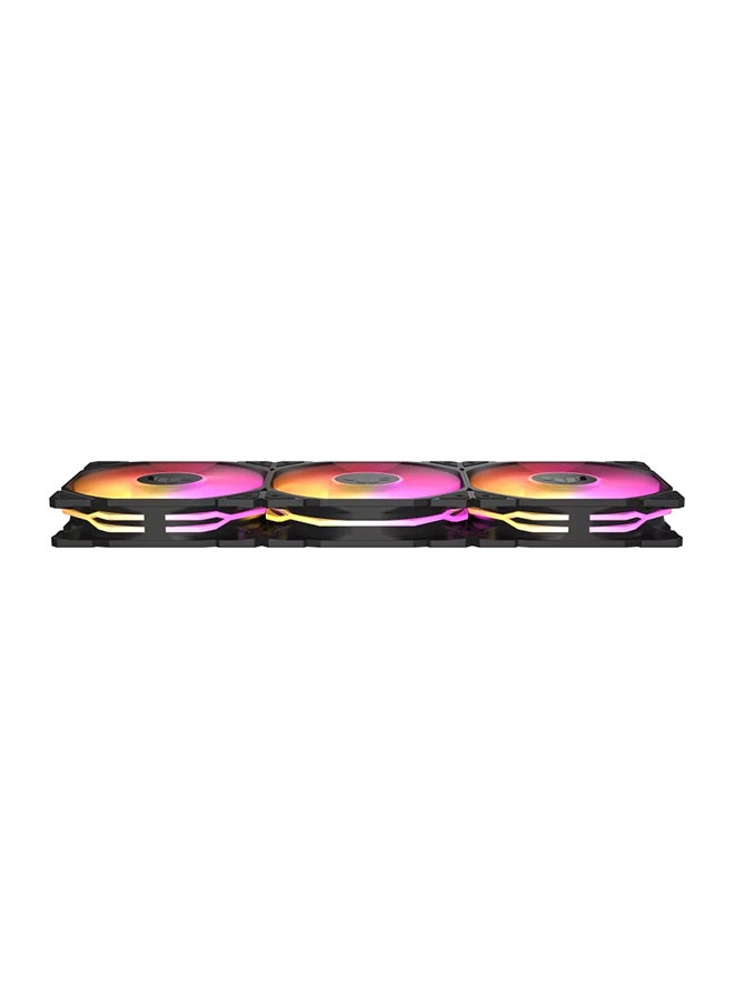 ASUS - TUF Gaming TR120 ARGB Reverse Fan - Triple Pack, Optimized Cooling Performance, PWM Fan Efficiency, DUO Colors & Orientations 90DA00D0-B09020 Black - Image 1