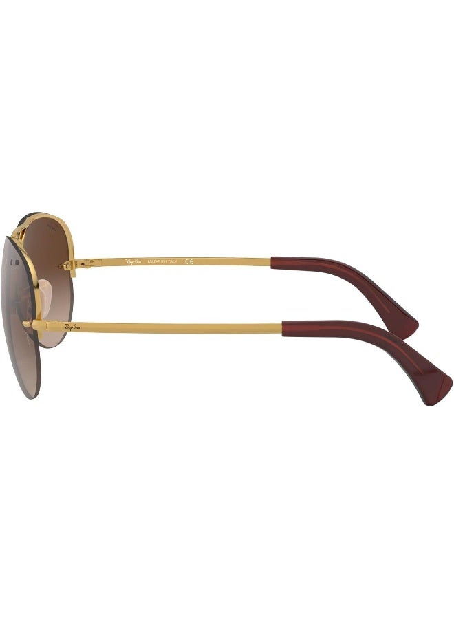 Ray-Ban Men's UV Protection Aviator Sunglasses RB-3449-59-004/13 - Gunmetal - Image 4