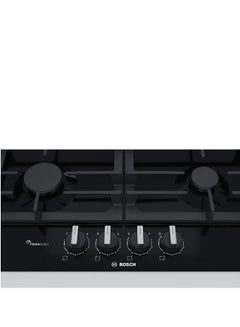 BOSCH Built in hob 4 burner 60 cm  Series 6 Pan Support Cast iron Enameled steel Frameless PCP6A6B90 PCP6A6B90 Black  - Image 2