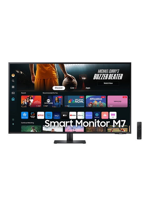 32 inch M7 M70D Smart Monitor 4K UHD VA Display, 60Hz Refresh Rate, 4ms (GtG) Response Time, WiFi 5 & BT 5.2 Connectivity, Built-In Speakers, Tizen Operating System | LS32DM702UMXUE Black