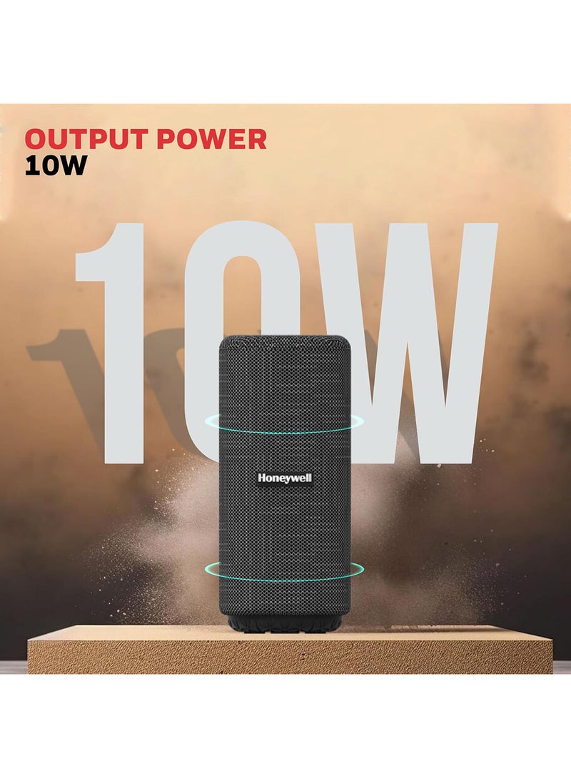 هوني ويل Suono P300 10W 5.3 Bluetooth Speaker,9H Playtime, Deep Bass,IPX 4,TWS Feature,Fast Charging,SD Card,USB,AUX,Built-In Mic&52mm Drivers,2 Yrs Manufacturer Warranty Black  - Image 2