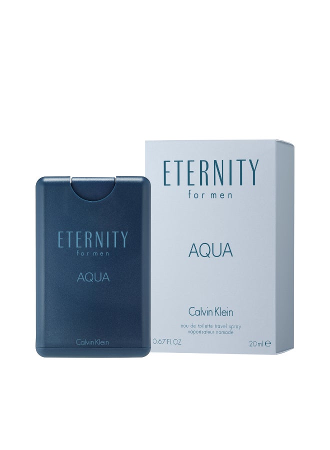 CALVIN KLEIN Eternity Aqua Eau De Toilette Pocket Spray 20ml  - Image 2
